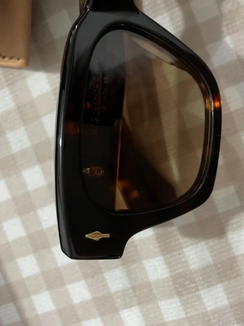 Jacques Marie Mage Tortoiseshell Square-Frame Sunglasses